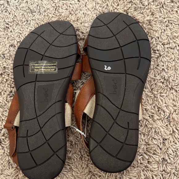 b.o.c. Leather and Fabric Strap Sandals - Picture 2 of 5